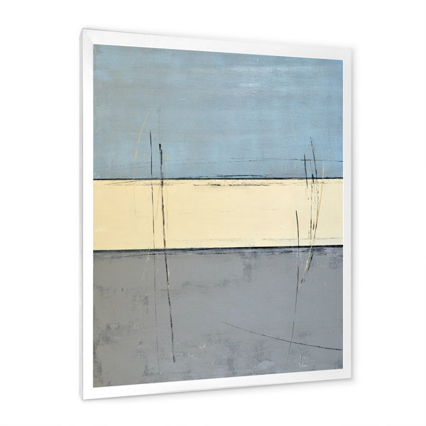 Wrought Studio Grey And Blue Abstract Art II Gray And Blue Abstract Art